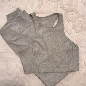 Outdoor Voices Warmup Leggings and Bra Set